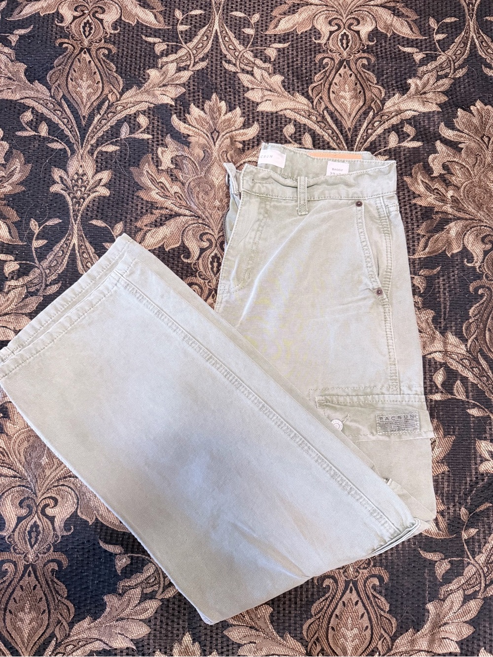 PacSun Men's Light Green Cargo Pants